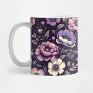 Pink Floral Illustration Mug